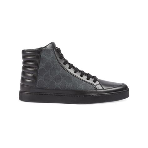 scarpe gucci uomo nere alte|sneakers gucci su farfetch.